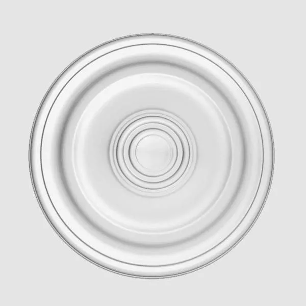 Elite Decor R134 ceiling rose with concentric circular design