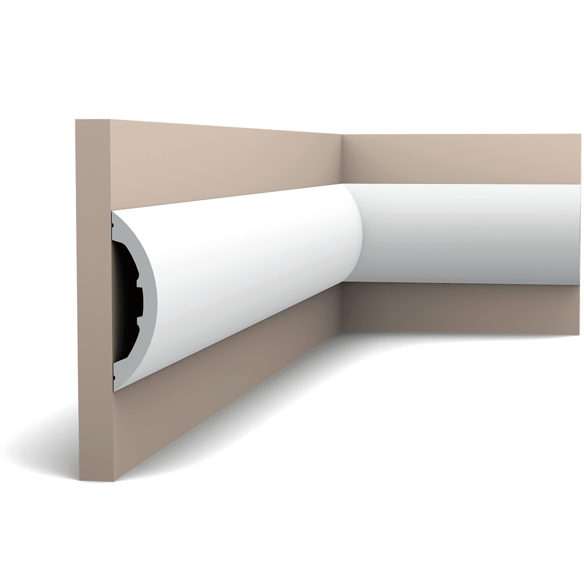 Orac Decor P3070 flexible corner cable raceway for concealing wires in room corners