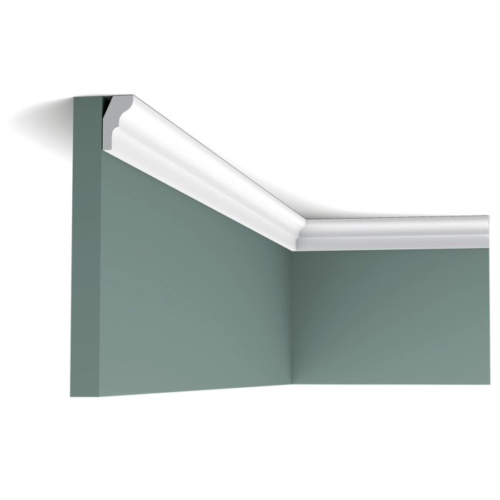 Orac CX111 Coving on green walls at the ceiling corner