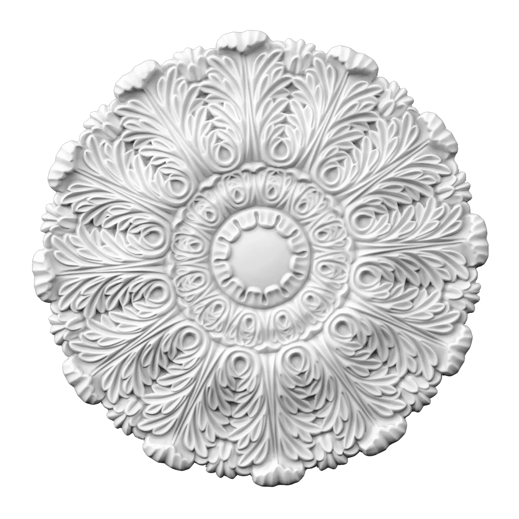 Elite Decor R185 Ceiling Rose with intricate floral and leaf pattern for ceiling decoration