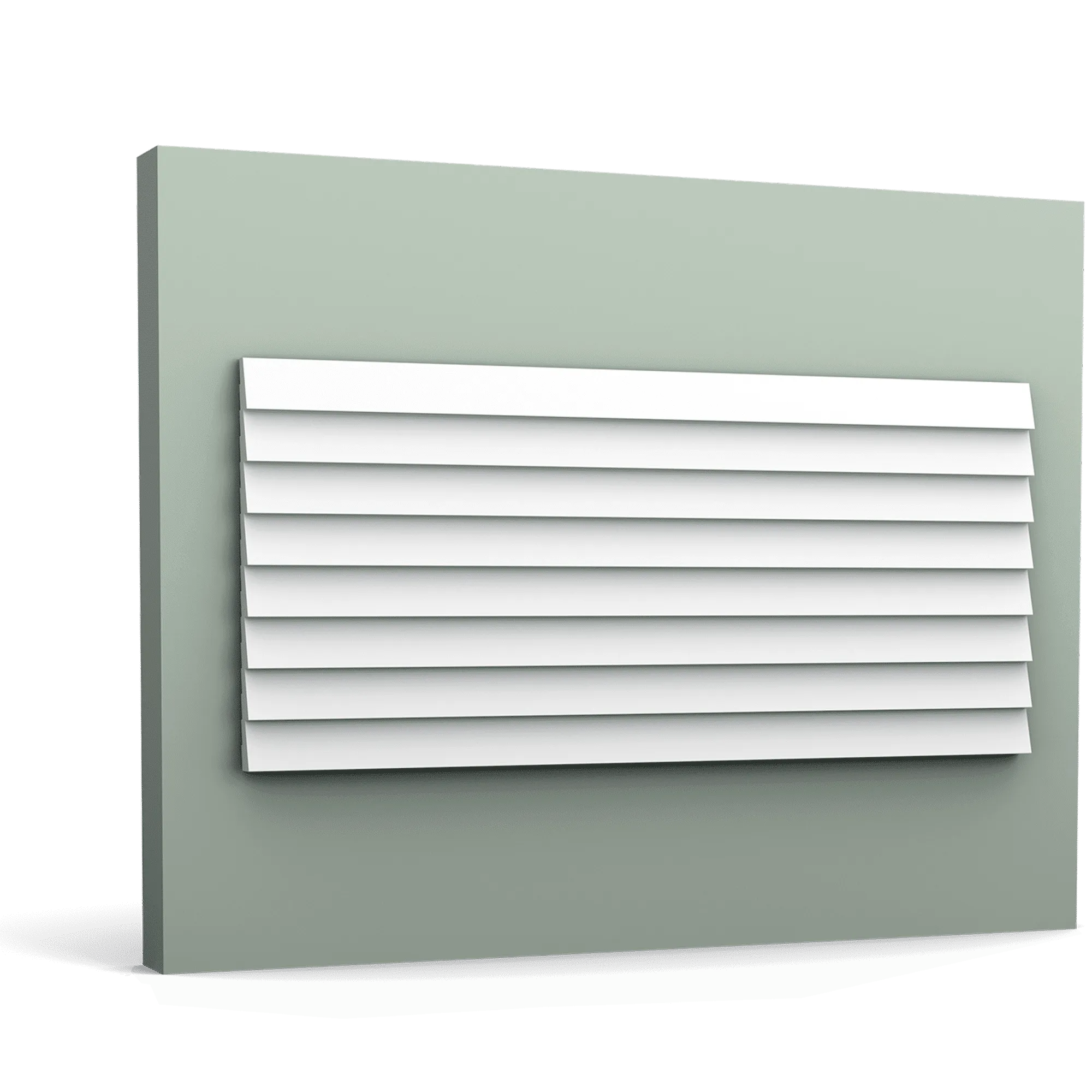 Orac WX204 white wall air vent grille with horizontal slats