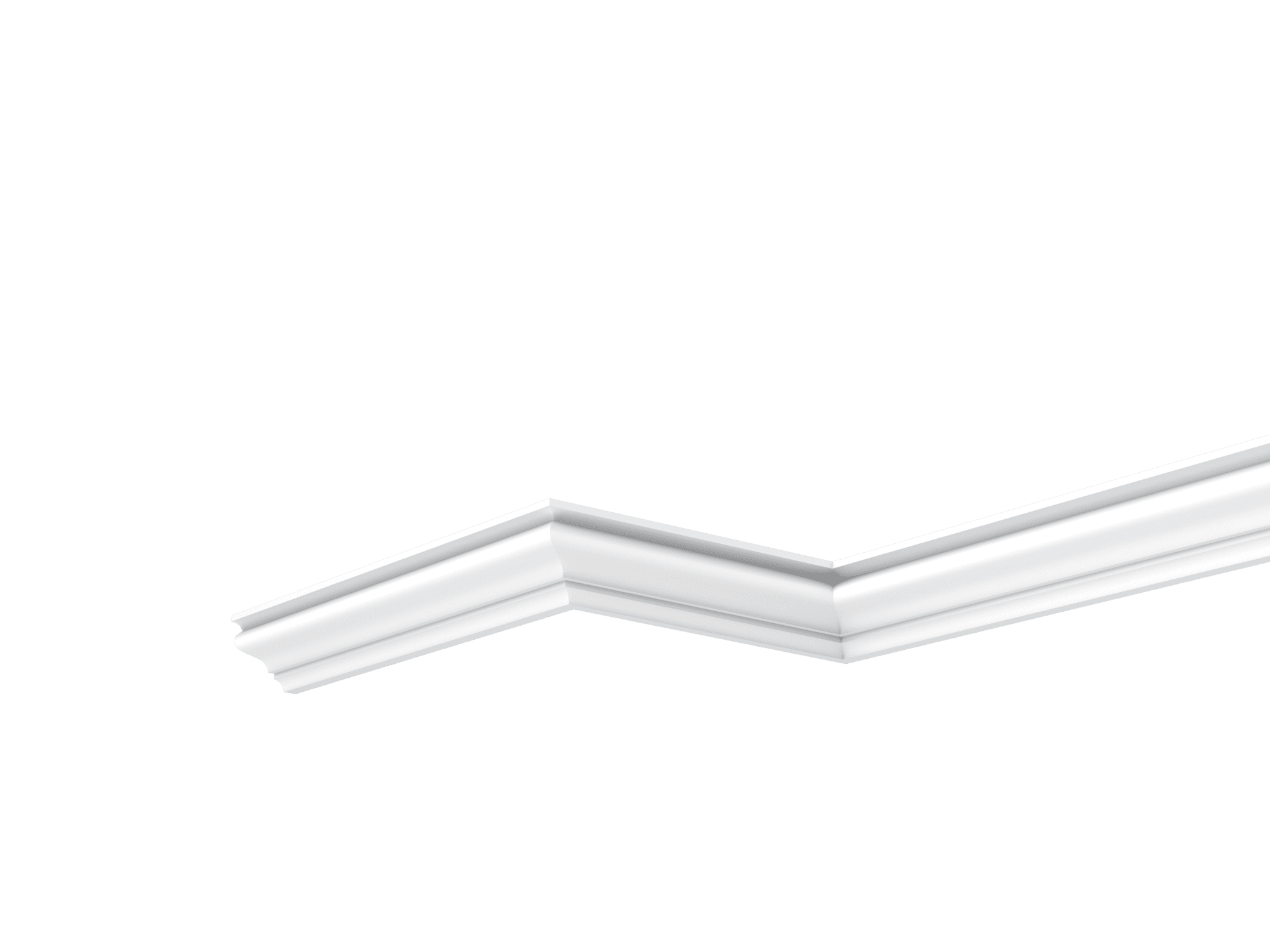 Orac C800 External Coving in a ceiling corner, white decorative moulding trim