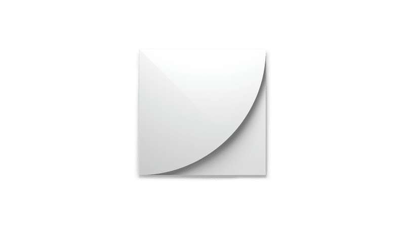 NMC 02 Arstyl Curve wall panel sample with curled corner on grey background