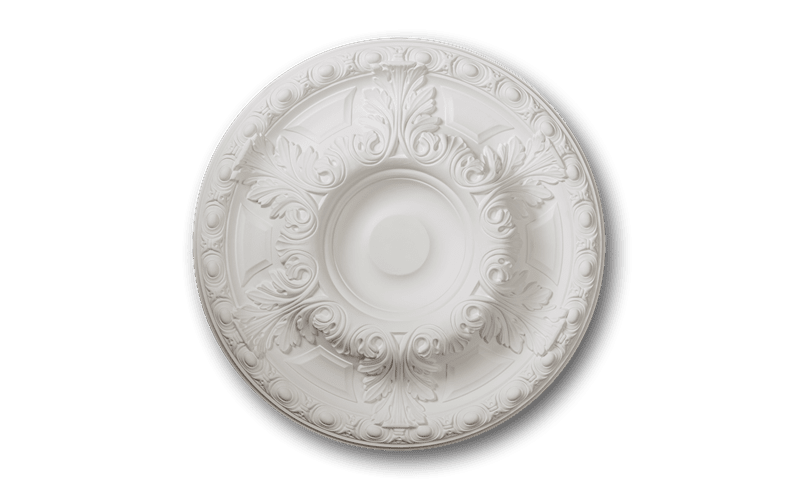 NMC Arstyl R18 ceiling rose with ornate floral scrollwork design for decorative ceilings