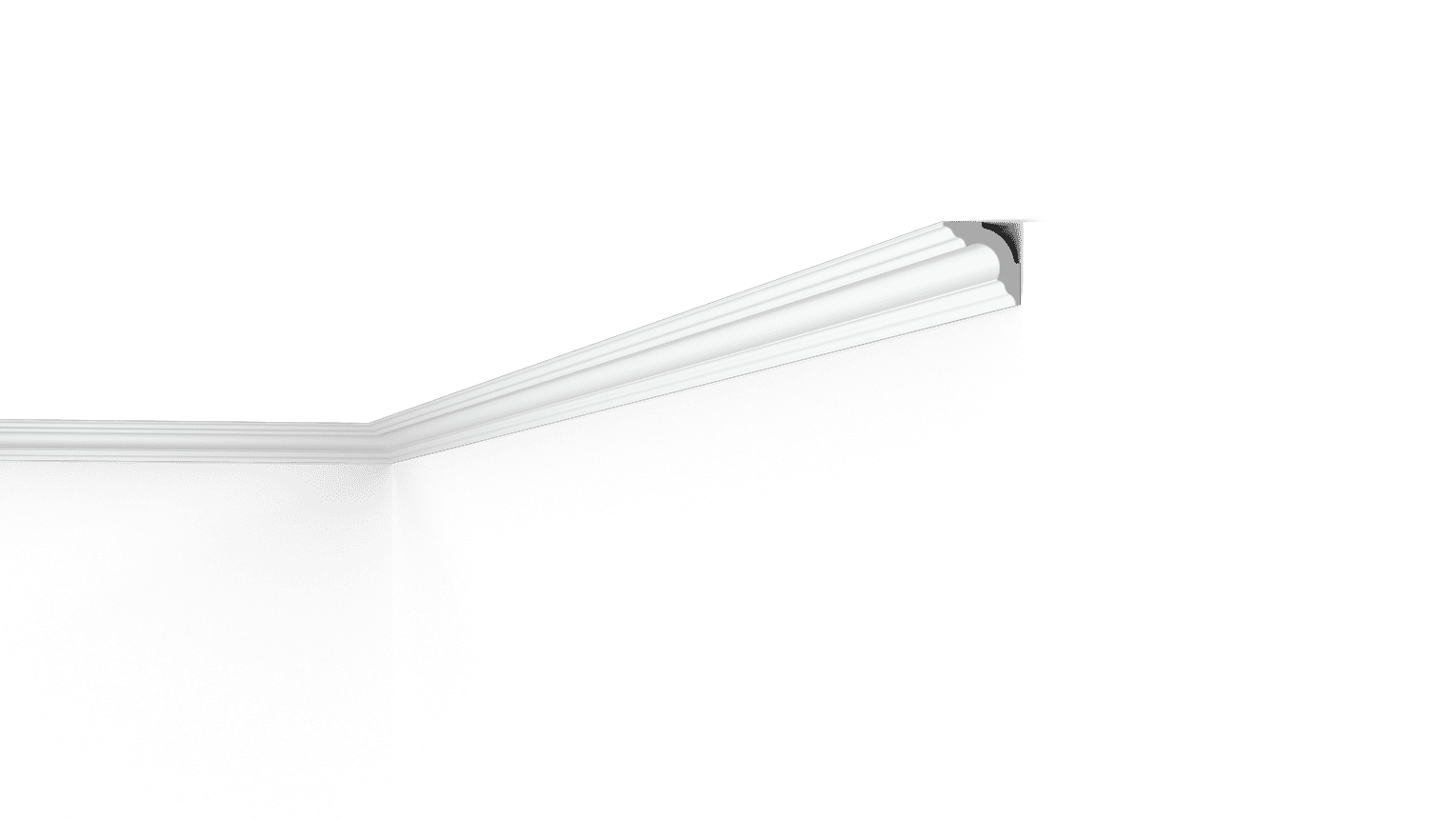 NMC Nomastyl A3 coving corner detail on black background