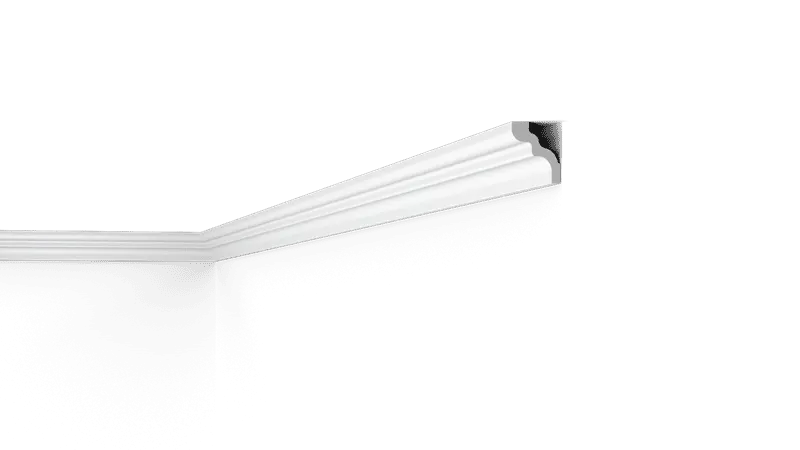 NMC 02 Nomastyl D coving corner detail on black background