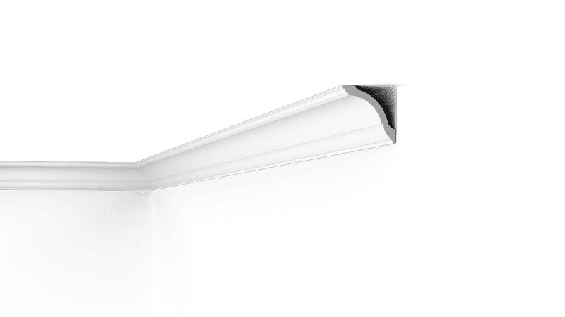 NMC 02 Nomastyl GO coving corner profile on black background