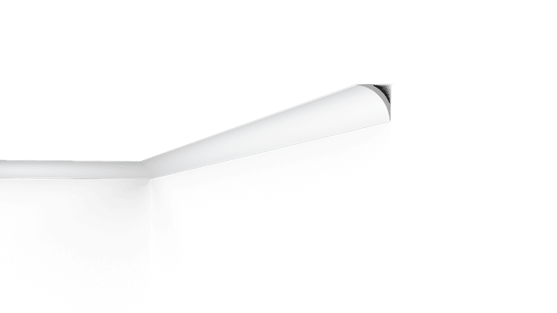 NMC Nomastyl NE1 ceiling rose in modern white, minimalist design with integrated light fixture