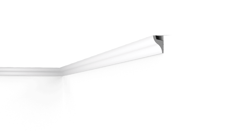 NMC Wallstyl IL3 Coving corner ceiling light fixture with modern white LED design