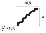 c326 cornice moulding image cross section