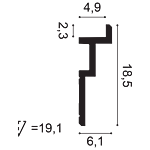 Orac Decor C396Coving side cut