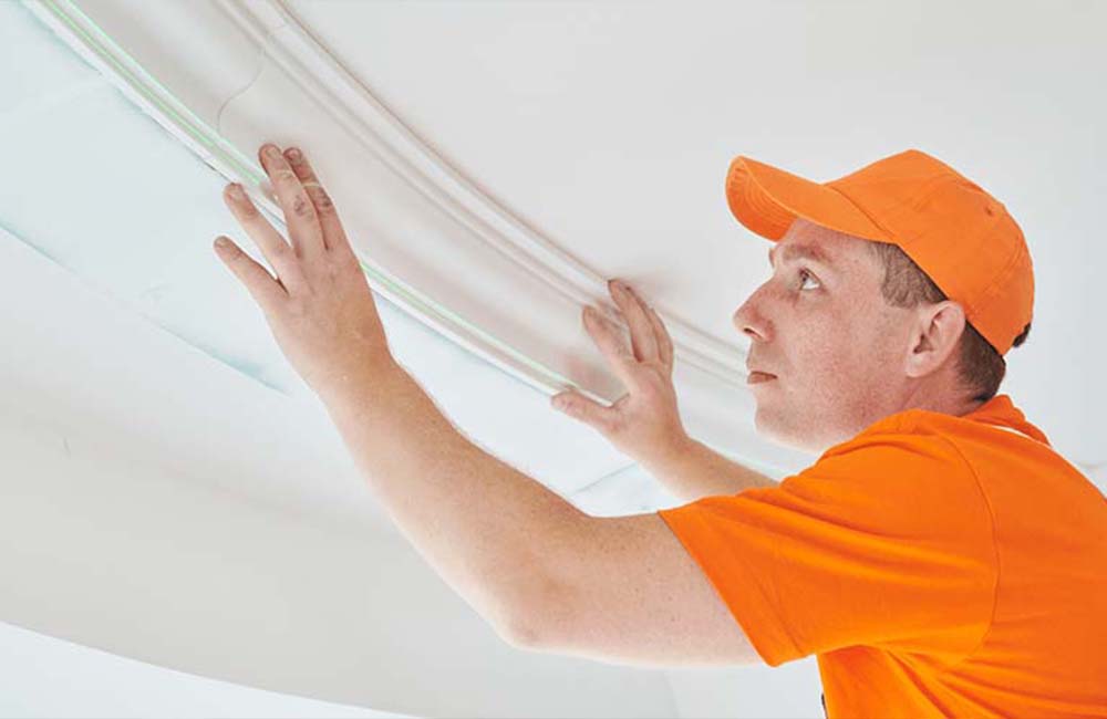 Install coving on uneven walls