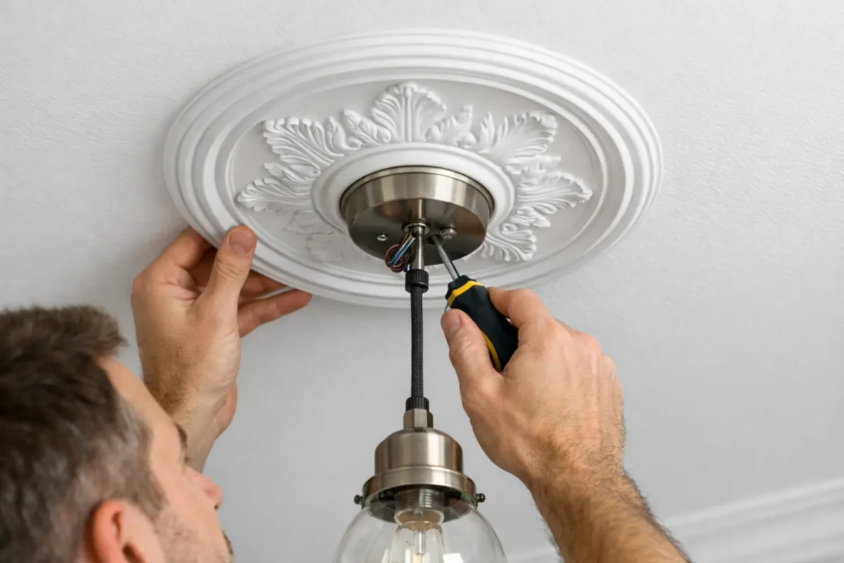 Ceiling Rose Installation for a Cleaner Finish