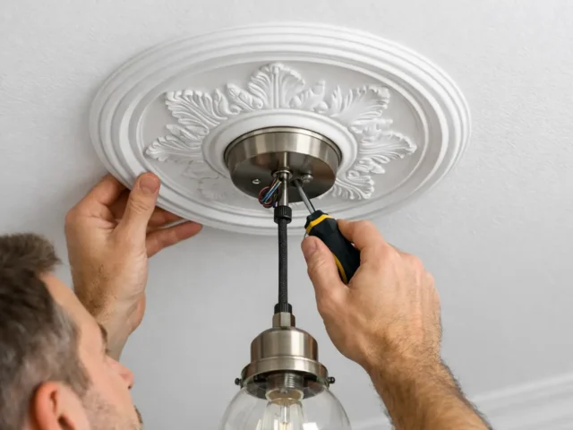 Ceiling Rose Installation for a Cleaner Finish