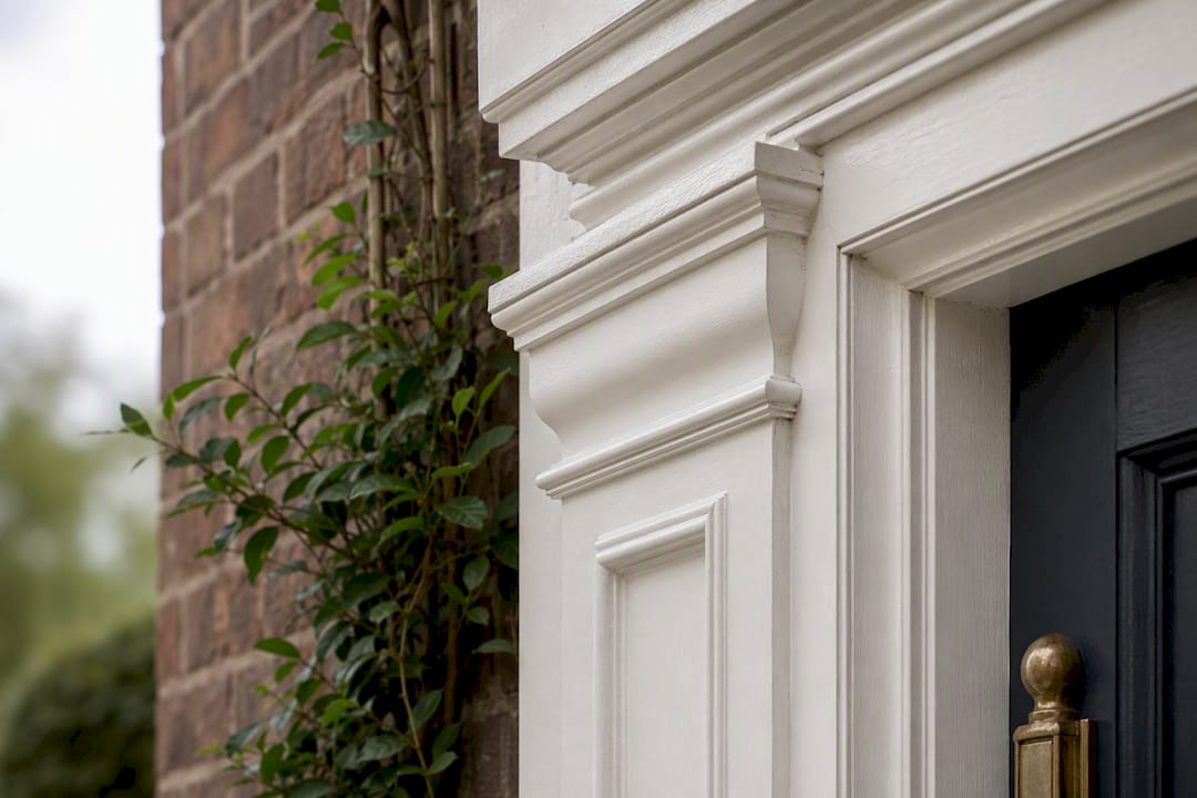 Painted timber exterior surround detail
