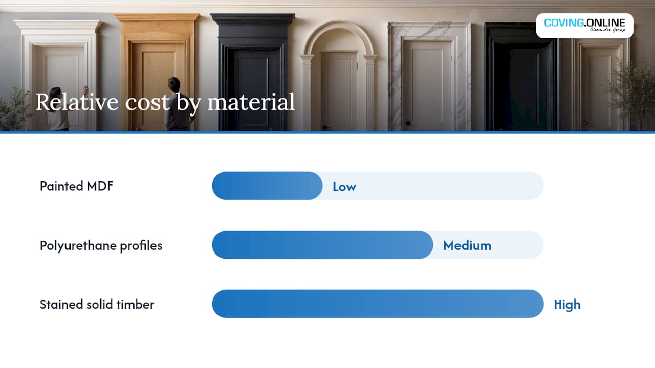 Comparison of three door surround materials