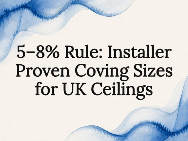 5–8% Rule: Installer Proven Coving Sizes for UK Ceilings