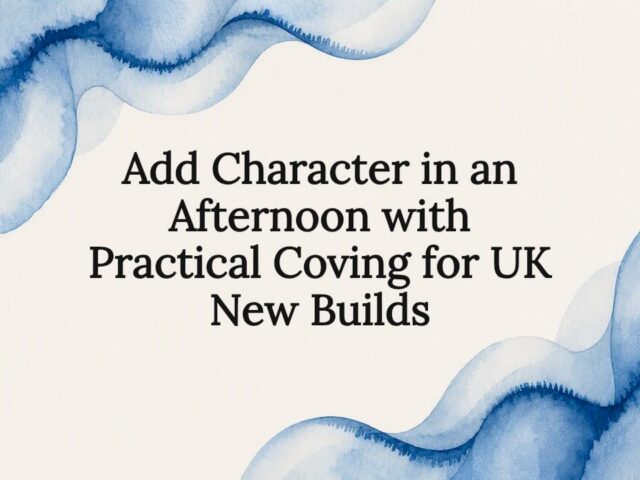 Add Character in an Afternoon with Practical Coving for UK New Builds