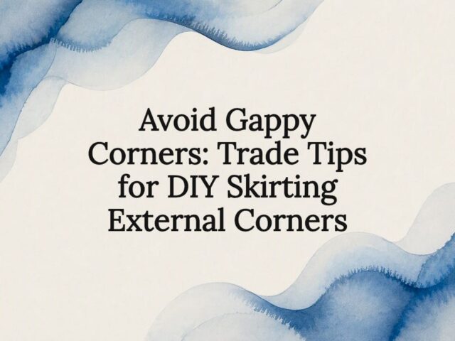 Avoid Gappy Corners: Trade Tips for DIY Skirting External Corners