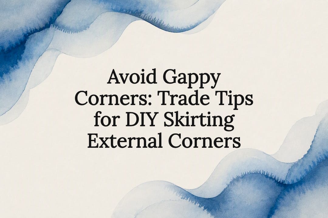 Decorative skirting corner title card