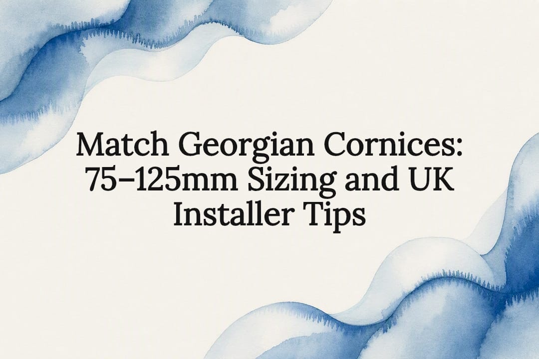 Watercolour frame for Georgian cornice guide