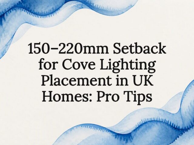150–220mm Setback for Cove Lighting Placement in UK Homes: Pro Tips