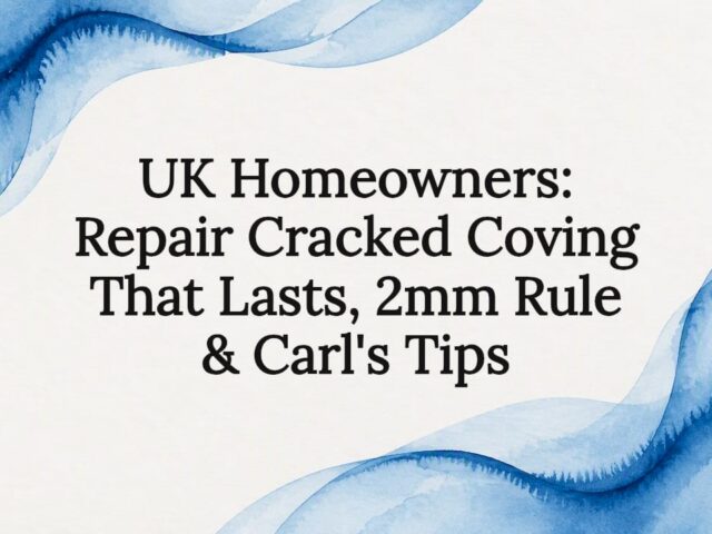 UK Homeowners: Repair Cracked Coving That Lasts, 2mm Rule & Carl’s Tips