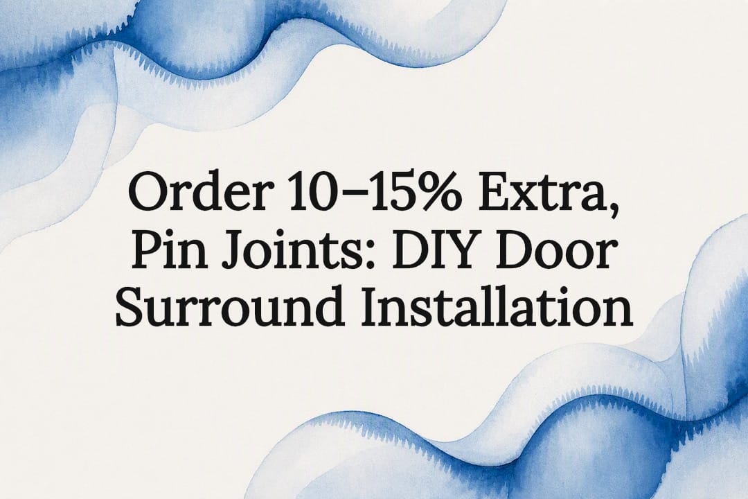 Decorative door surround installation title card