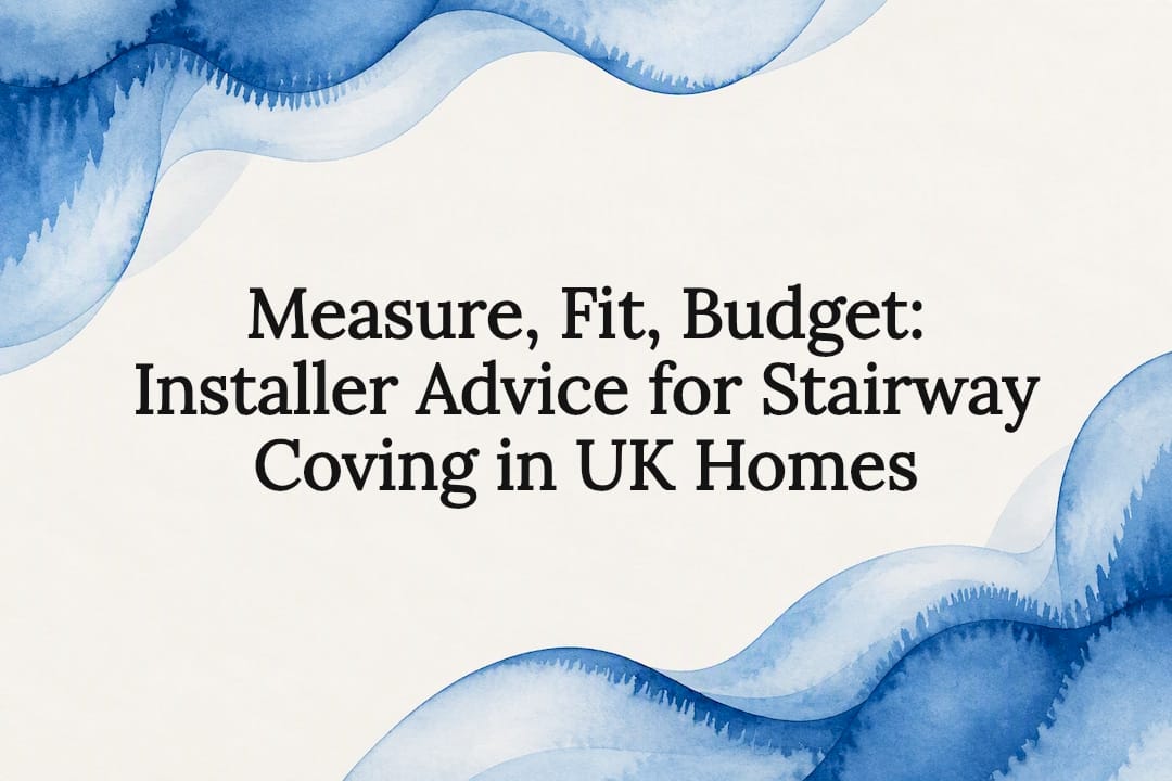 Decorative stairway coving title card