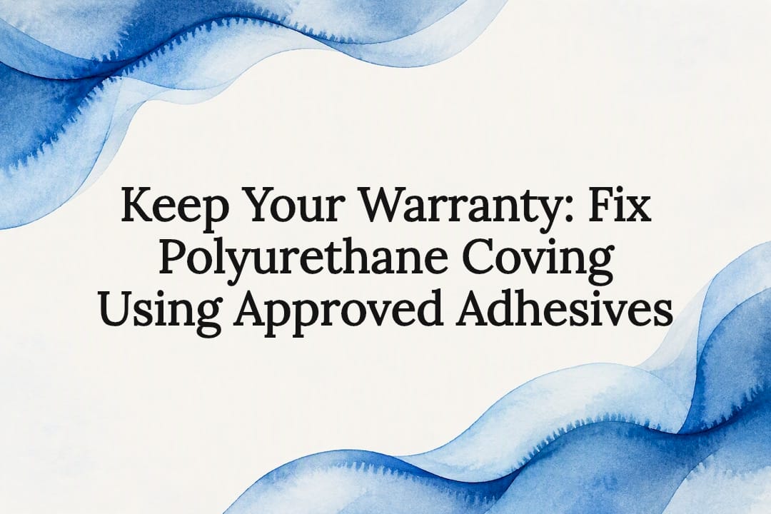 Decorative polyurethane coving repair title card