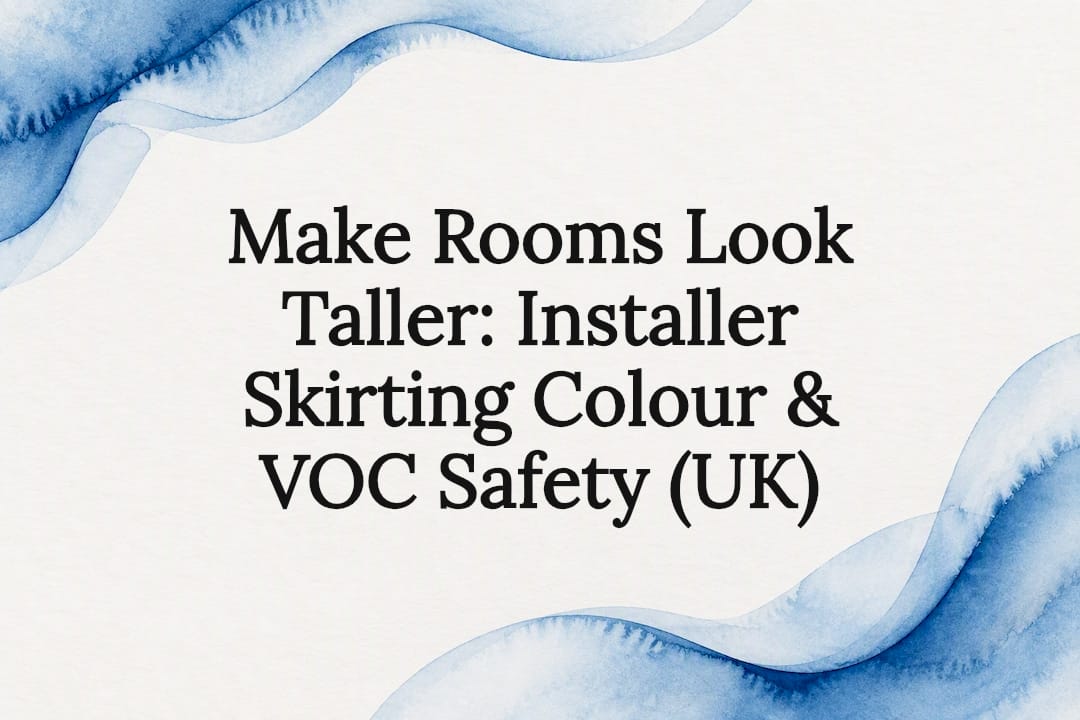 Decorative skirting colour safety title card