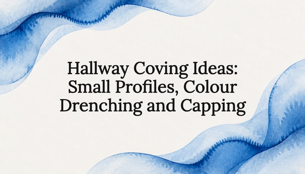 Watercolour frame around clear title space