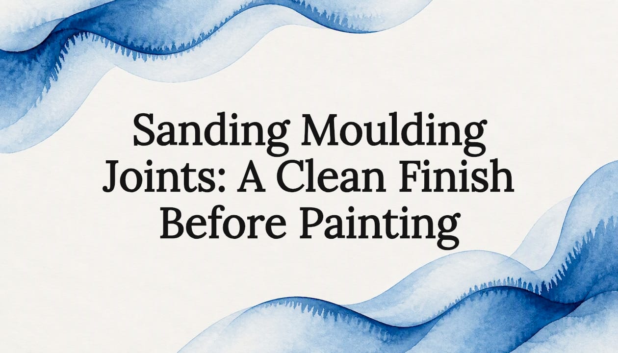 Watercolor frame for moulding sanding article