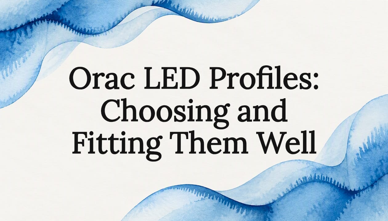 Watercolour ribbon frame around a clear title area